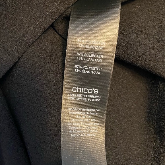 Chico’s Black Label Tie Sleeve Blouse - Sz. 2 - Picture 9 of 10